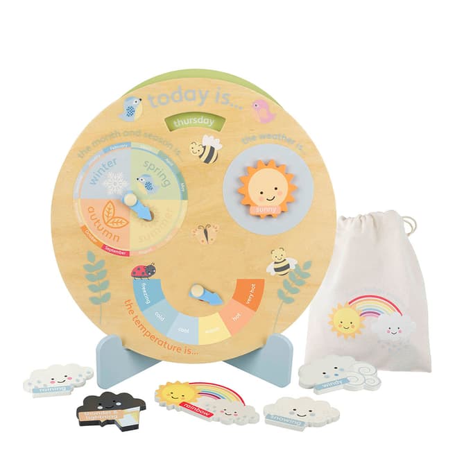 Orange Tree Toys Spring Garden Weather Clock