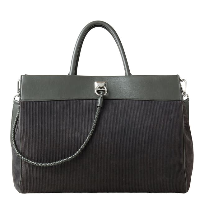 Mulberry Asphalt Oversized Iris Weekend Bag