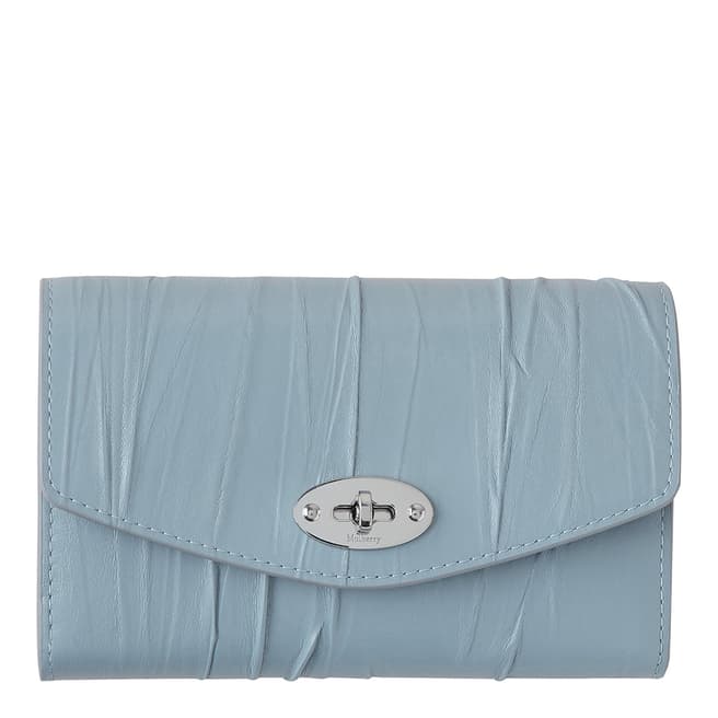 Mulberry Cloud Medium Darley Crinkled Leather Wallet 