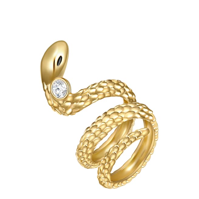 Saint Francis Crystals Gold Ring Embellished With Swarovski Crystals