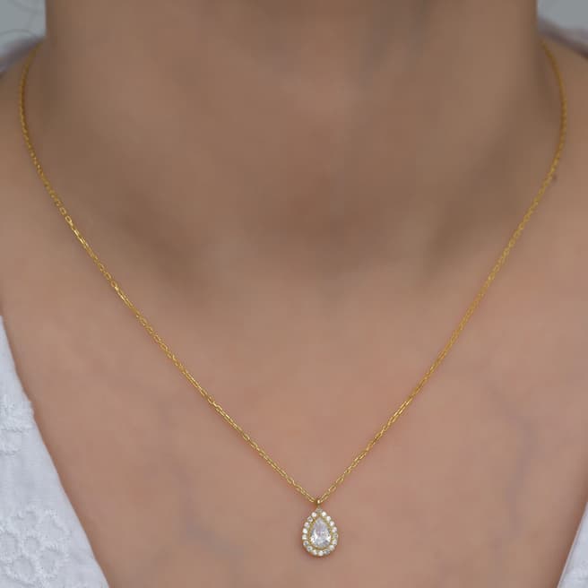 Heliophilia Gold Teardrop Necklace