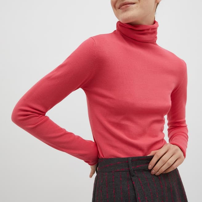 Max&Co. Pink Scooter Roll Neck Jumper