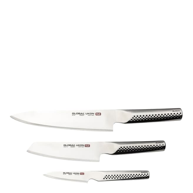 Global 3 Piece Global Ukon Knife Set