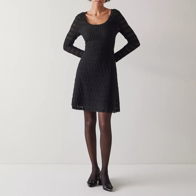 L K Bennett Black Jolie Mini Dress