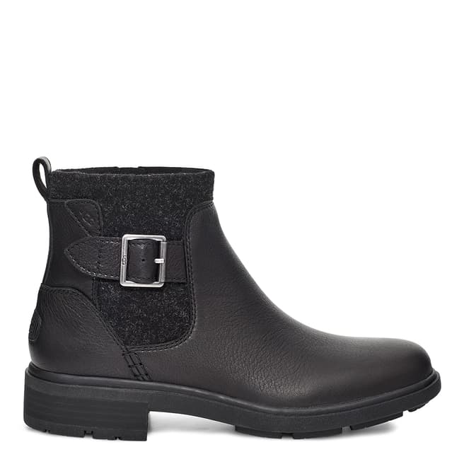 UGG Black Harrisson Moto Ankle Boots