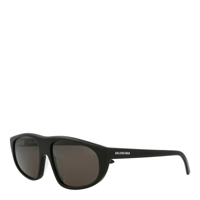 Balenciaga Men's Shiny Black Balenciaga Sunglasses 60mm