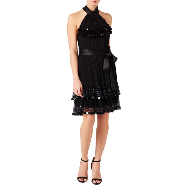 Temperley London Black Sylvan Mini Dress