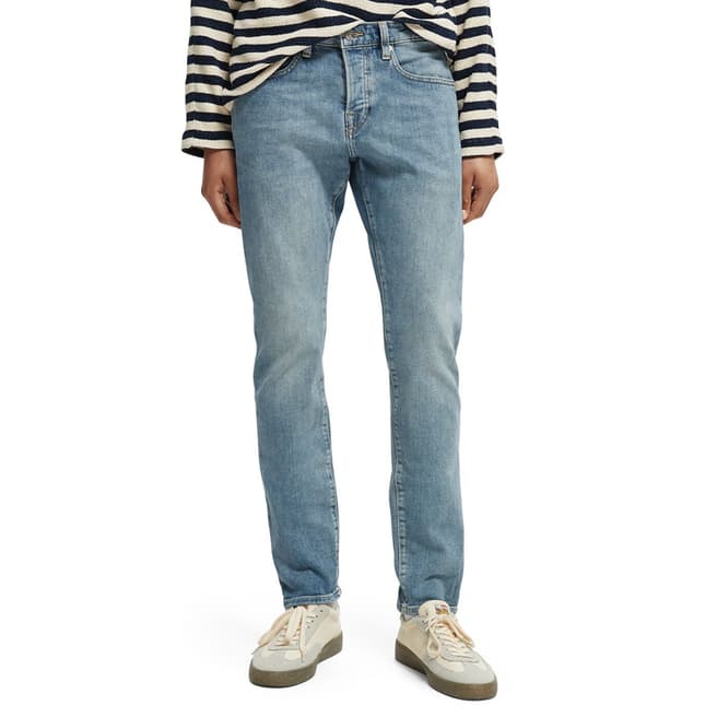 Scotch & Soda Light Blue Ralston Straight Stretch Jean