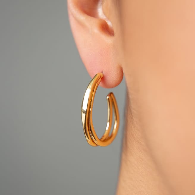 Elika Gold Hoop Earrings