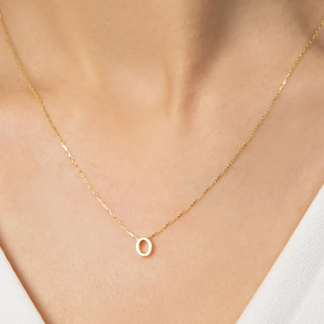 Elika Gold Hoop Necklace