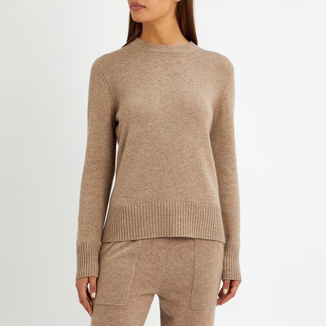 N°· Eleven Oatmeal Cashmere Blend Round Neck Jumper