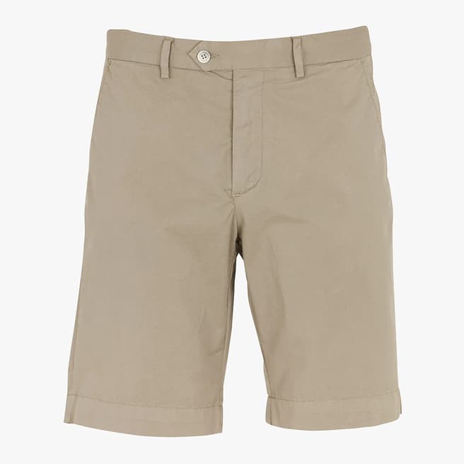 Hackett London Sand Cotton Blend Shorts