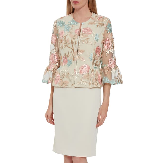 Gina Bacconi Multi Ottilia Embroidered Jacket