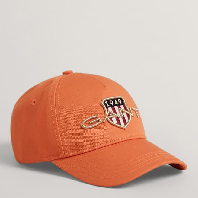 Gant Orange Shield Logo Cotton Cap