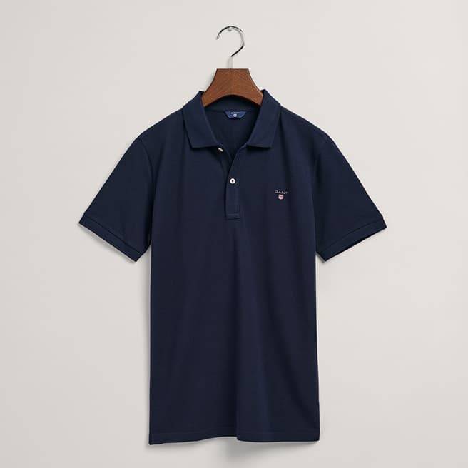 Gant Teen's Navy Pique Cotton Polo Shirt