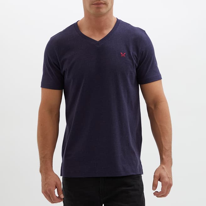 Crew Clothing Navy V Neck T-Shirt