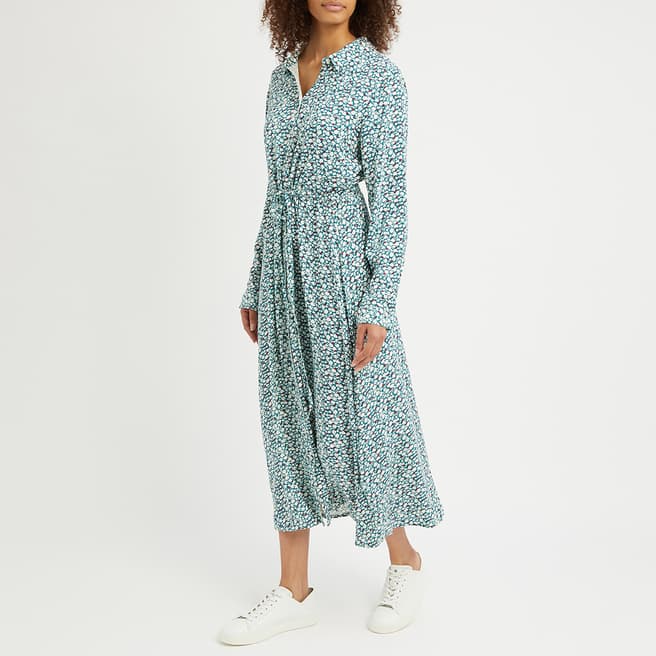 Crew Clothing Blue Shirt Dress