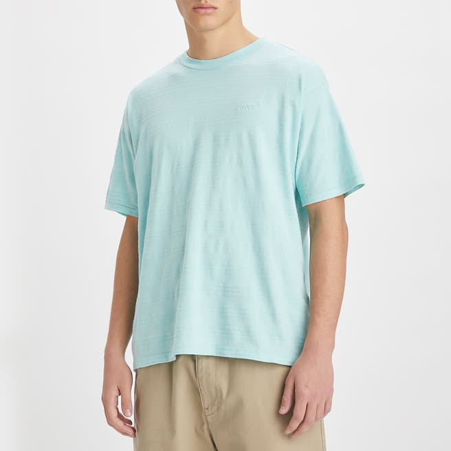 Levi's Blue Striped Cotton T-Shirt