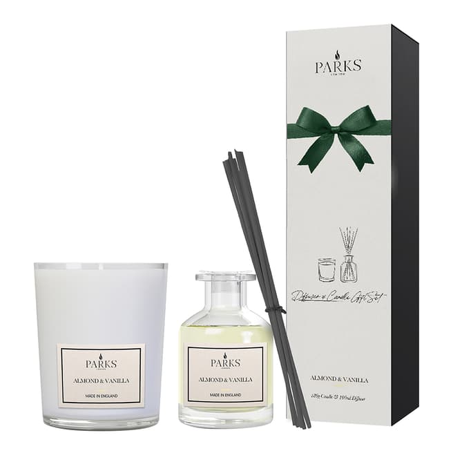 Parks London Perfect Presents Almond & Vanilla Candle & Diffuser Gift Set