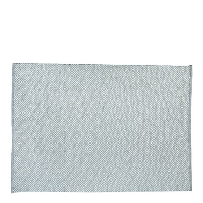 Hug Rug Woven Diamond 120x170cm Rug, Sky Grey