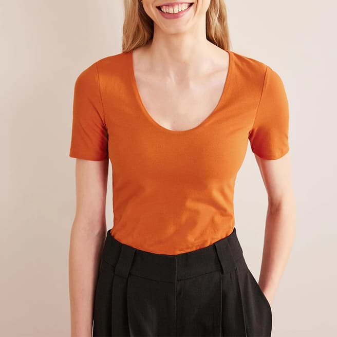 Boden Double Layer Short Sleeve Top