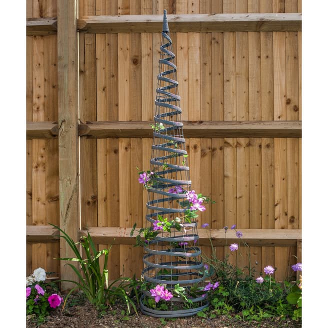 Smart Garden Faux Rattan 1.5m Obelisk, Slate