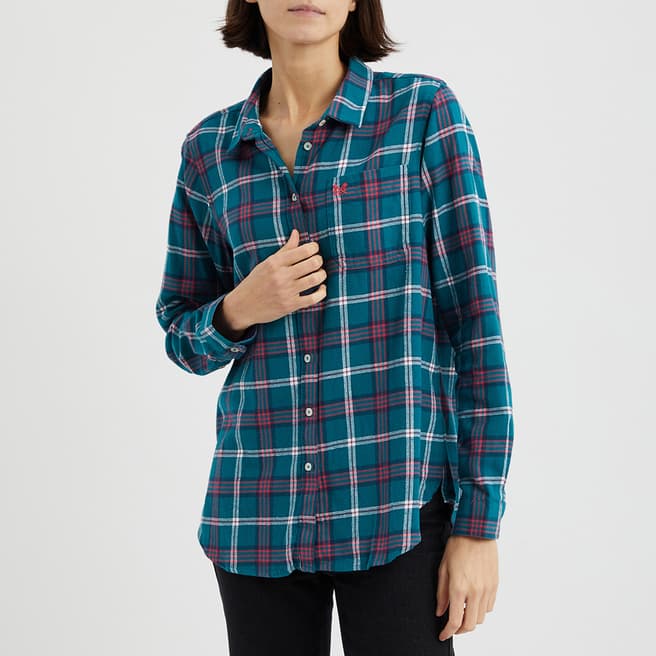 Crew Clothing Blue Flannel Check Shirt