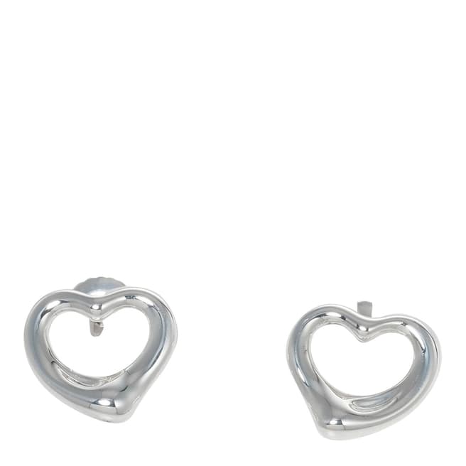 Vintage Tiffany & Co Silver Tiffany & Co. Open Heart Earrings