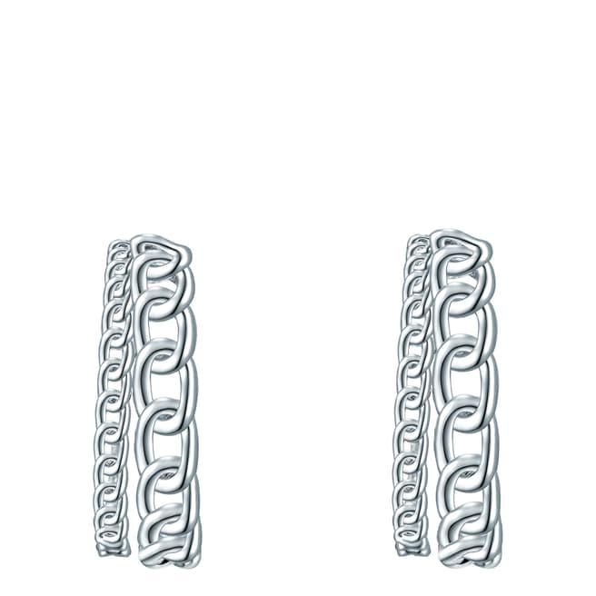 Tassioni Silver Hoop Earring