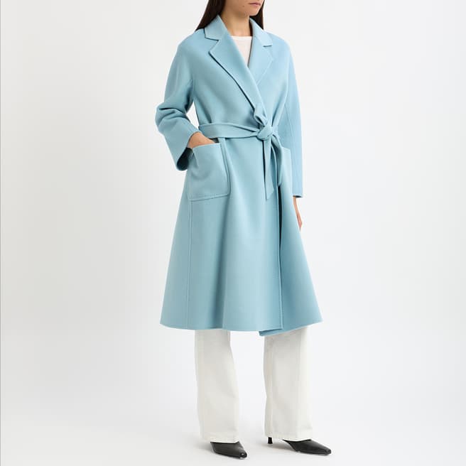 N°· Eleven Seafoam Cashmere Blend Wrap Coat