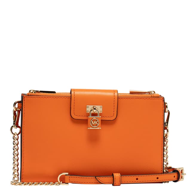 Michael Kors Apricot Ruby Small Double Zip Crossbody