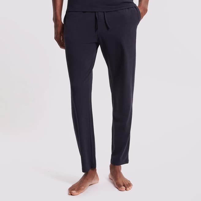 Duchamp Navy Cotton Blend Joggers