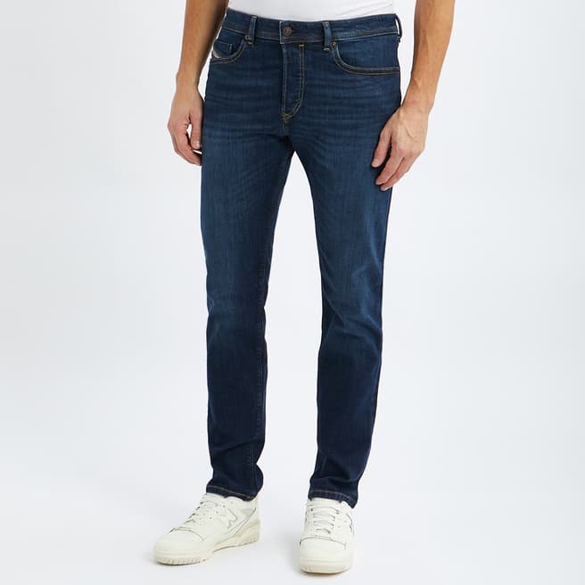 Diesel Dark Blue Buster-X Tapered Stretch Jeans