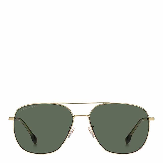 Hugo Boss Men's Green & Gold Hugo Boss Sunglasses 62mm