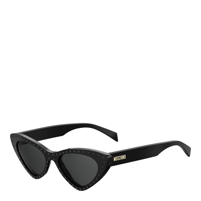 MOSCHINO Black Gold Cat Eye Sunglasses