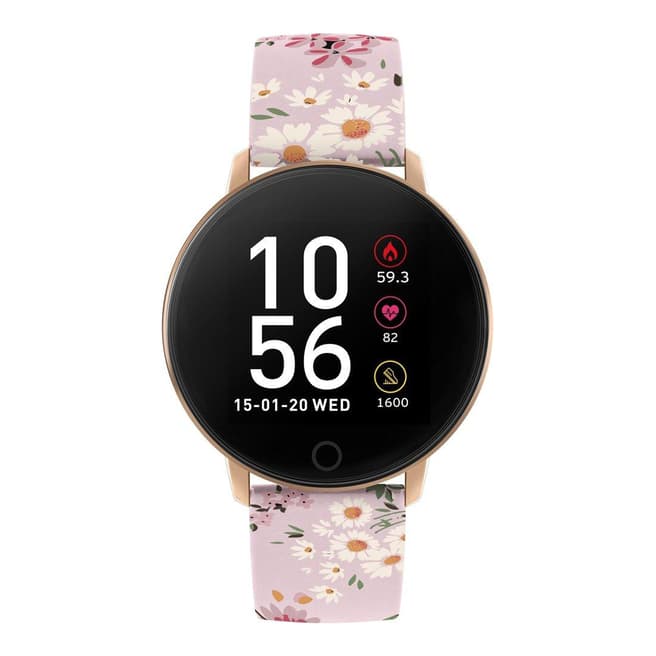 Reflex Unisex Black & Pink Reflex Smart Watch 42mm