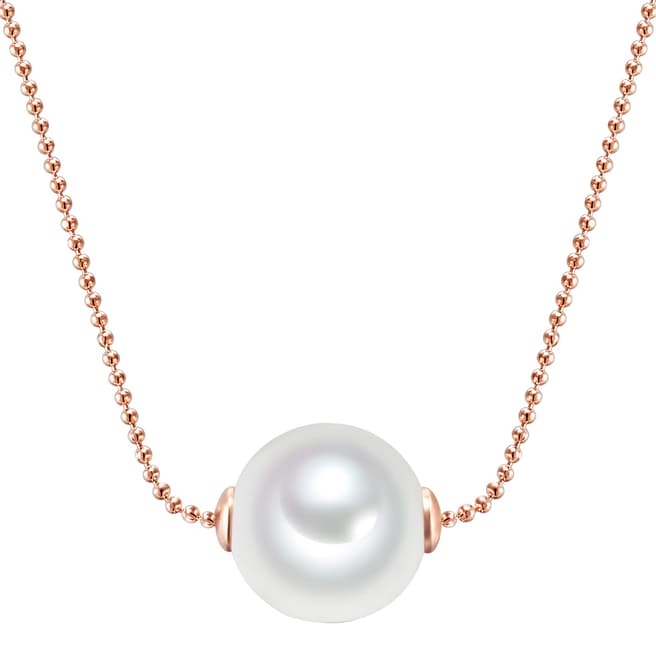 Yamato Pearls White & Rose Gold Pearl Necklace