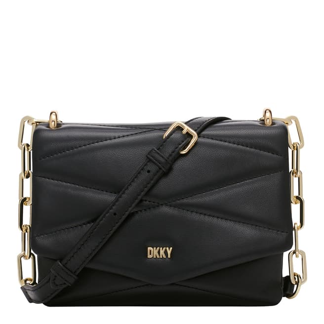 DKNY Black Gold Eve Chain Crossbody Bag