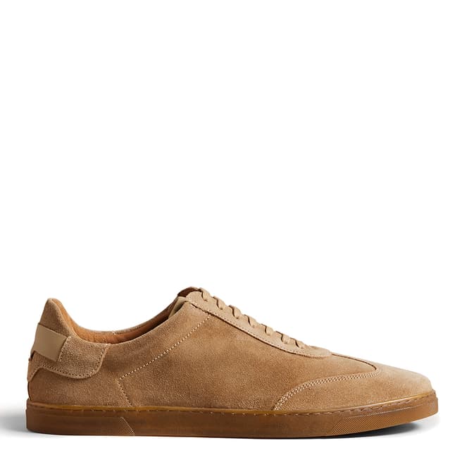 Ted Baker Light Brown Evrens Suede Low Top Trainers