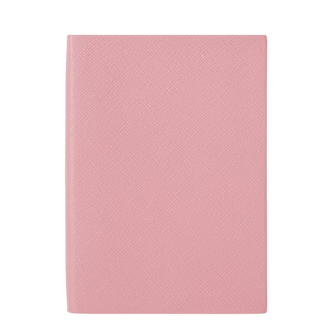 Smythson Candy Pink Pastegrain Soho Notebook in Panama