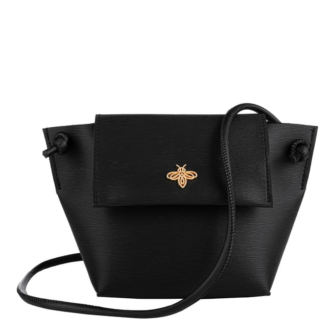 Lucky Bees Black Shoulder Bag