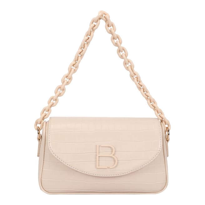 Lucky Bees Cream Leather Bag