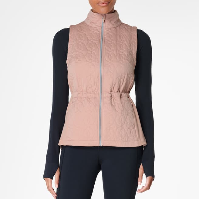 Sweaty Betty Pink Fast Track Thermal Running Vest