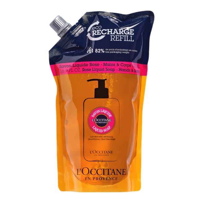 L'Occitane Shea Rose Hands & Body Liquid Soap Refill 500ml