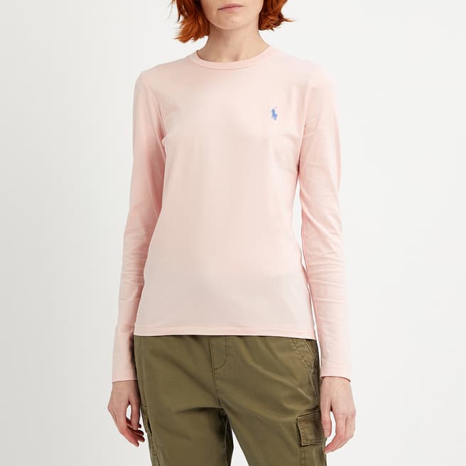 Polo Ralph Lauren Pale Pink Logo Cotton Top