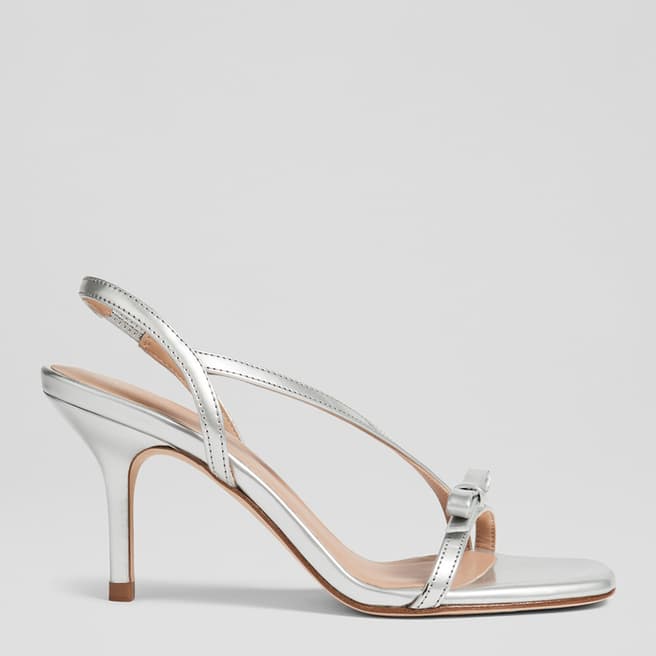 L K Bennett Blue/Silver Serene Strappy Heeled Sandals