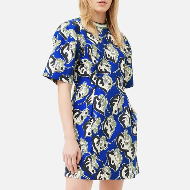 Jigsaw Multi Collagerie Silk Blend Dress