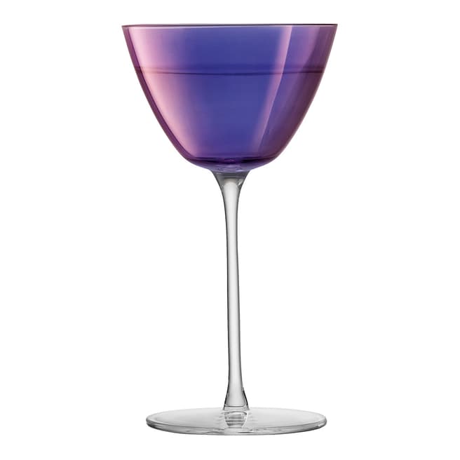 LSA Aurora Martini Glass 195ml Polar Violet, Set of 4
