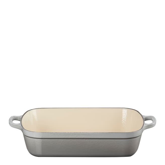 Le Creuset Mist Grey Cast Iron Roaster 33cm