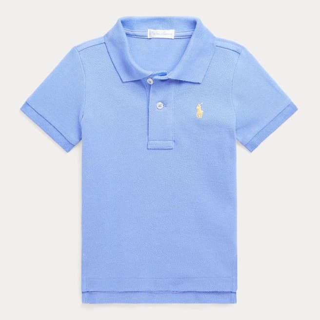 Polo Ralph Lauren Baby Boy's Blue Cotton Logo Polo Shirt